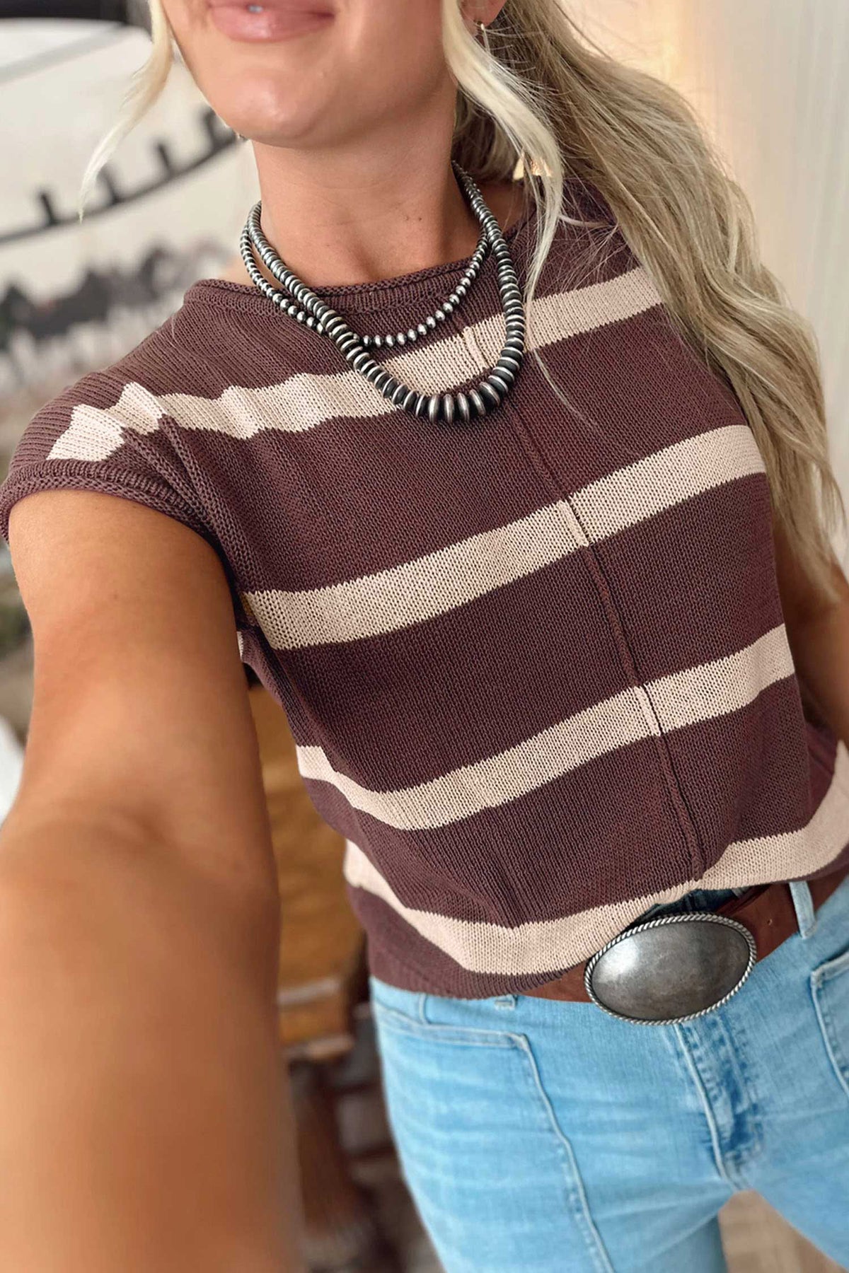 Western Knit Top