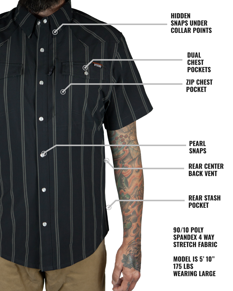 Daryll SS Shirt - Vintage Black