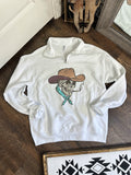 Cowboy Skeleton Quarter Zip